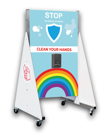 Portable Free Standing Sanitiser Station