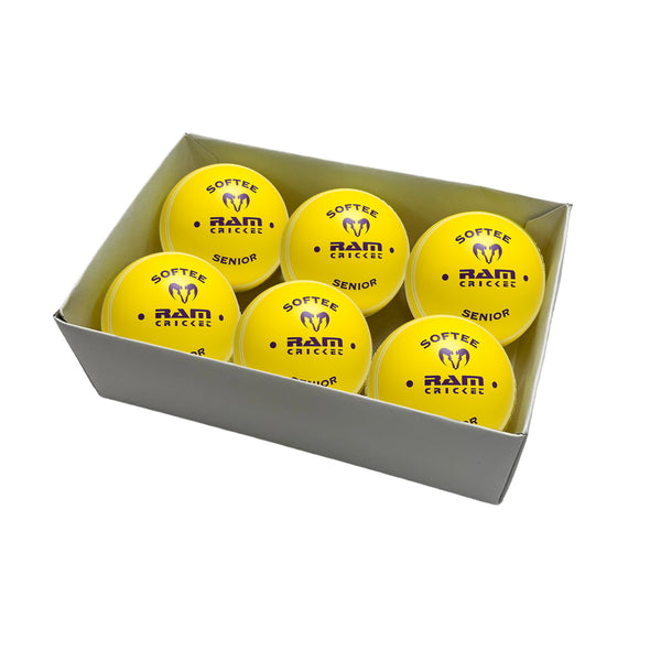 PRE ORDER - Cricket Scotland - Ram Cricket Softee Ball - Box of 6