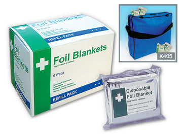 Disposable Foil Blanket (Pack of 6)