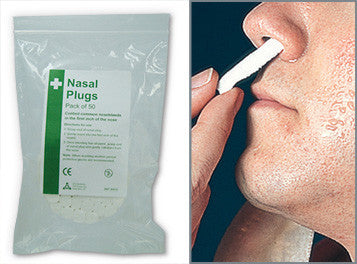 Nasal Plugs (Pack of 50)