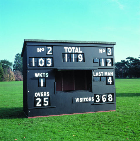 Scoreboard clearance of cricket
